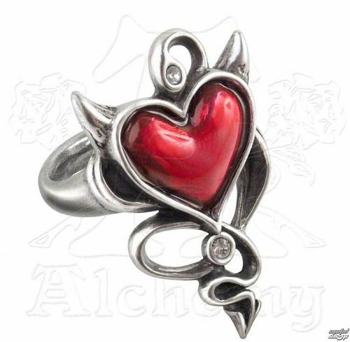 prsteň ALCHEMY GOTHIC - Devil Heart - ULFR6