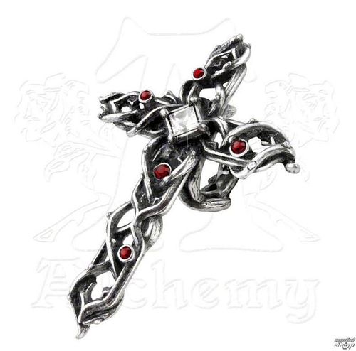 prsteň ALCHEMY GOTHIC - Thorn Cross Handspan - R192