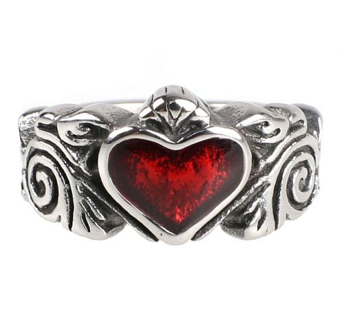 prsteň ETNOX - Black Heart - SR1211