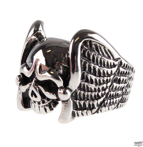 prsteň ETNOX - Winged Skull - SR1161