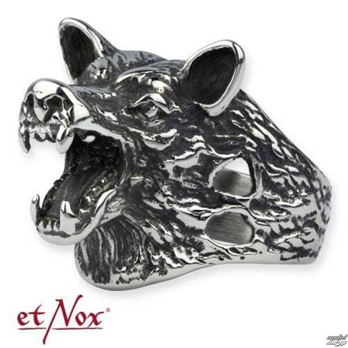 prsteň ETNOX - Wolf Head - SR1169