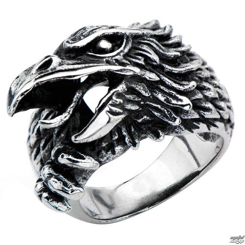 prsteň INOX - BLK SIDE EAGLE - FR0881