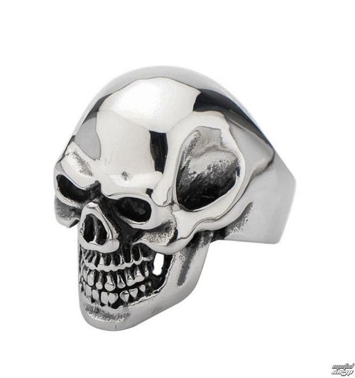 prsteň INOX - BLK SKUL ALL TEETH - FR100