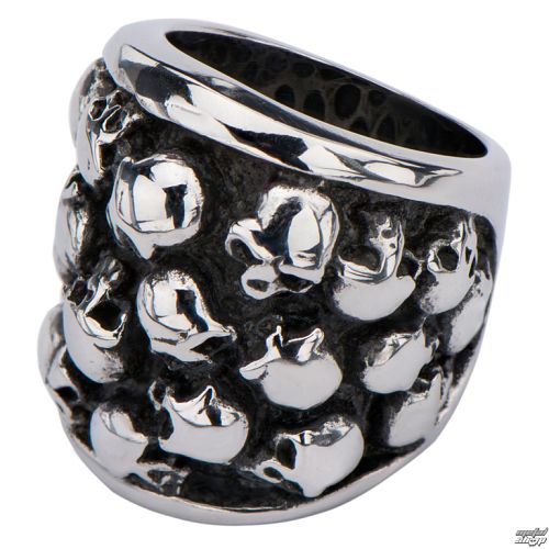 prsteň INOX - MULTI SKULLS - FR234