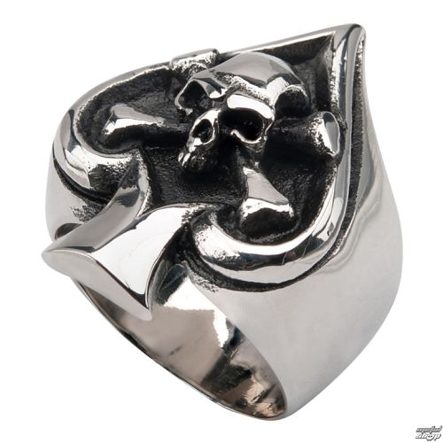 prsteň INOX - SKULL SPADE - FR0011