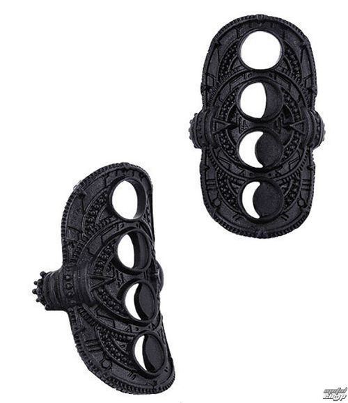 prsteň RESTYLE - Hollow Moon Black - RES026