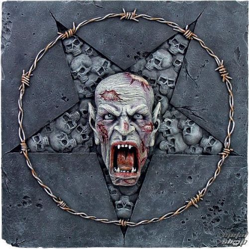 relief Skull Pentagram - 766-6167