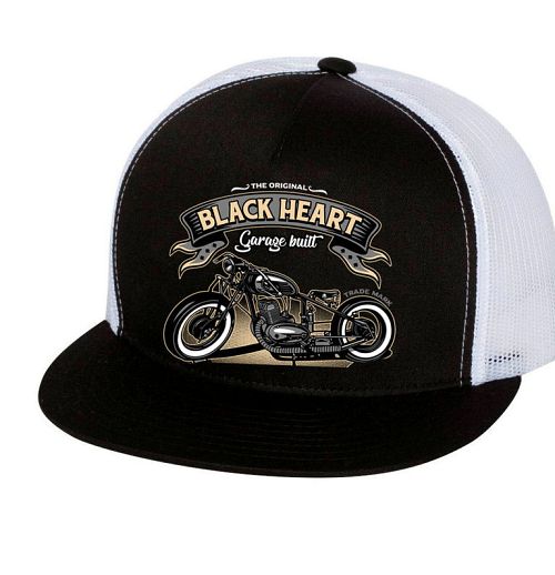 šiltovka BLACK HEART - JAWA 350 - WHITE - BH182