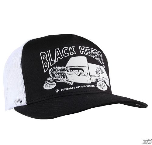šiltovka BLACK HEART - PICK UP MARK - WHITE - BH170