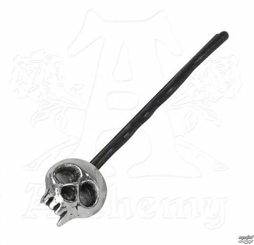 sponka ALCHEMY GOTHIC - Skully - Black - HG1B