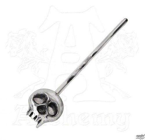 sponka ALCHEMY GOTHIC - Skully - Silver - HG1S