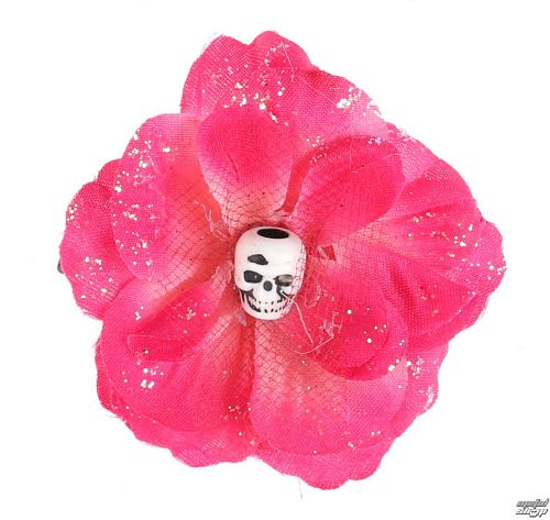 sponka do vlasov Skull - Little Pink - NSF004