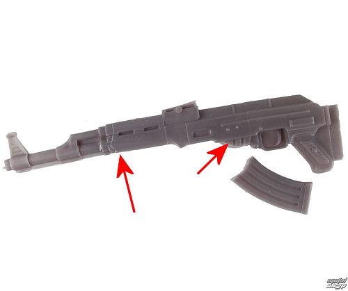sviečka Kalashnikov - Grey - YO008 - POŠKODENÁ - N520