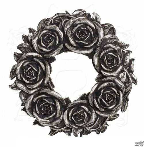 svietnik (dekorácia) ALCHEMY GOTHIC - Black Rose - V65