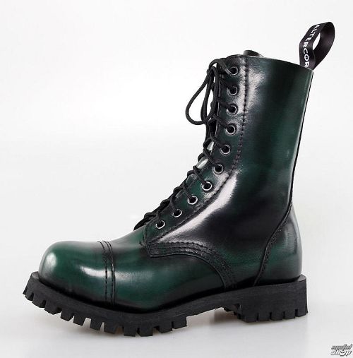 topánky 10dírkové ALTERCORE - Green Rub-Off - 551