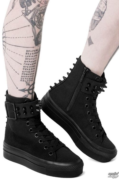 topánky dámske KILLSTAR - UNHOLY - BLACK - KSRA000005