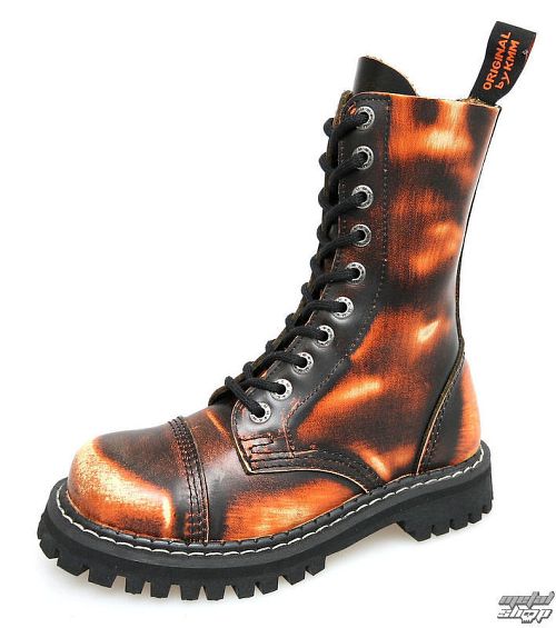 topánky KMM 10dírkové - White / Orange / Black - 100