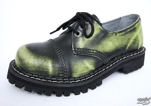 topánky KMM 3dírkové - Green / Black / White - 030