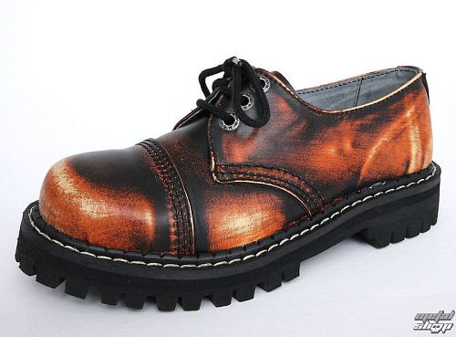 topánky KMM 3dírkové - White / Orange / Black - 030