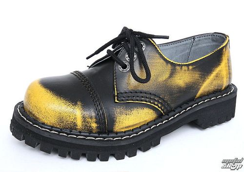 topánky KMM 3dírkové - Yellow/Black - 030
