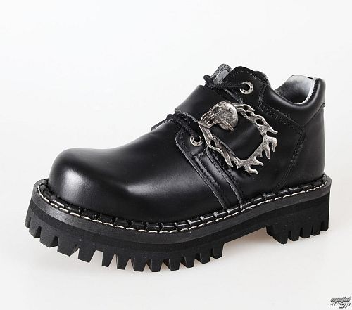 topánky KMM 4dírkové - Big Skulls Black Full - 030