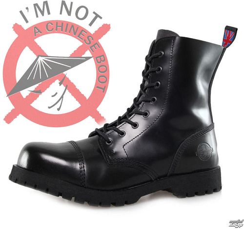 topánky NEVERMIND - 8 dierkové - Black Polido - 10108S