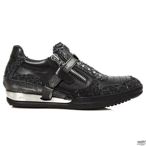 topánky NEW ROCK - FLORAL DENIM NEGRO - M.HY031-S7