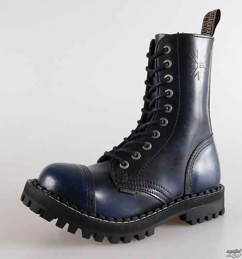 topánky STEEL - 10 dierkové modré (105/106 Blue)