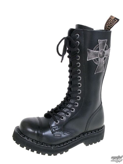 topánky STEEL - 15 dierkové - 135-136 0 BLACK CROSS .