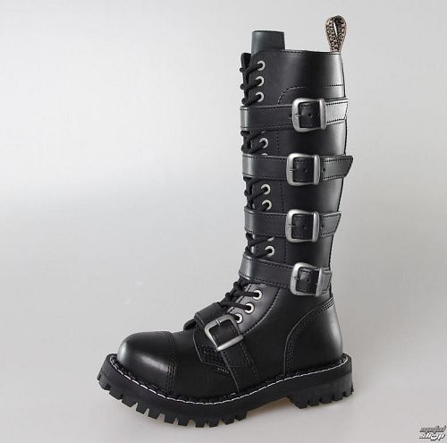 topánky STEEL - 20 dierkové 139/140 BLACK 5P