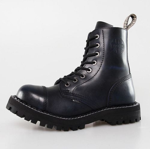topánky STEEL - 8 dierkové (113/114) - Black/Blue