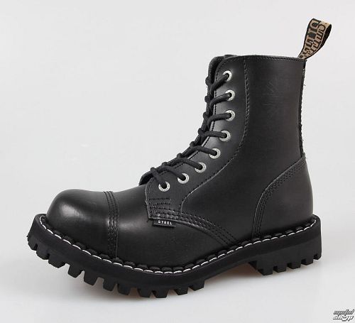 topánky STEEL - 8 dierkové - 114/113 - Black