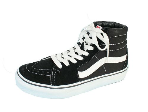 topánky VANS - Sk8-Hi - BLACK/BLACK/WHITE