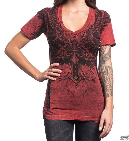 tričko dámske AFFLICTION - Debonair - CRLT - AW13403