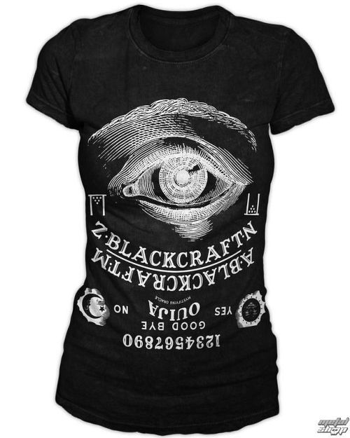 tričko dámske BLACK CRAFT - Ouija - Black - WT004OA