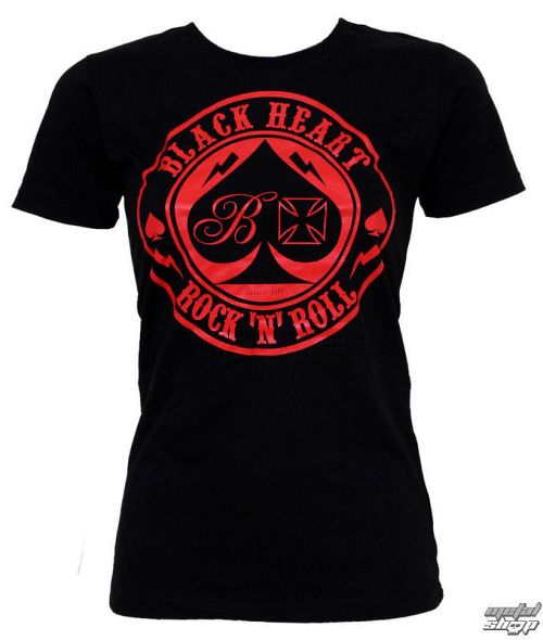 tričko dámske BLACK HEART - Ace Of Spades - Black