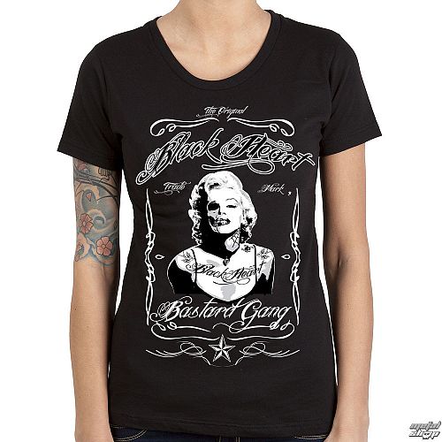 tričko dámske BLACK HEART - Lady Luck - Black