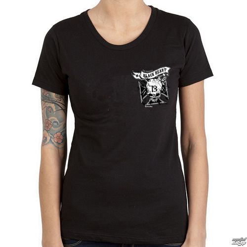 tričko dámske BLACK HEART - Mexico - Black - BH110