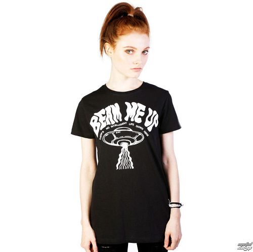 tričko dámske DISTURBIA - Beam Me Up - Black - DIS720