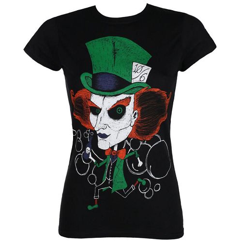 tričko dámske GRIMM DESIGNS - MAD HATTER - GD14WT