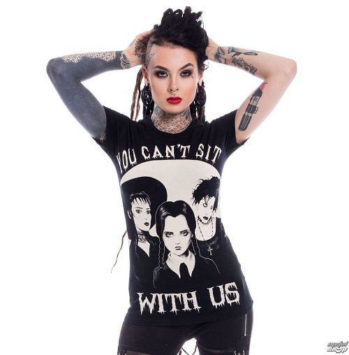 tričko dámske Heartless - SIT WITH US - BLACK - POI538