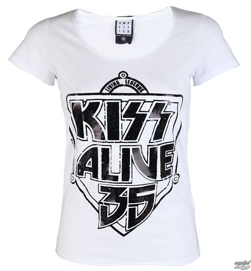 tričko dámske KISS - K 35 WHITE - AMPLIFIED - AV601K35