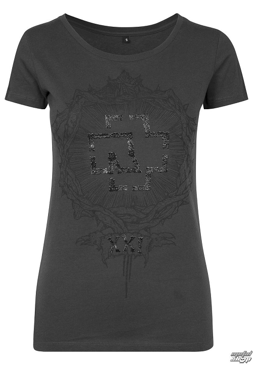 tričko dámske RAMMSTEIN - charcoal - RS008