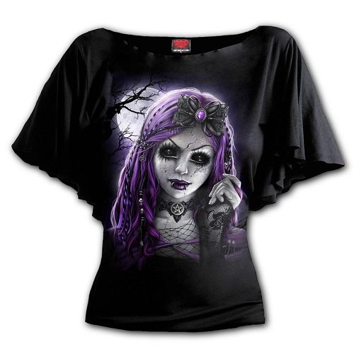 tričko dámske SPIRAL - GOTH DOLL - K058F719