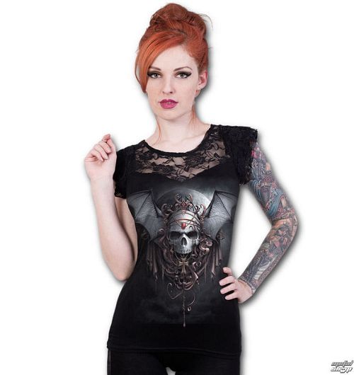 tričko dámske SPIRAL - GOTH NIGHTS - Black - M023F721