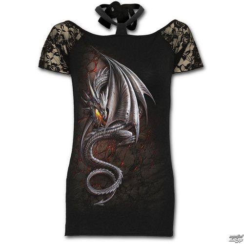 tričko dámske SPIRAL - Obsidian - M016F741