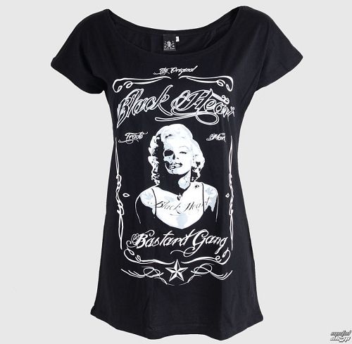 tričko dámske (top) BLACK HEART - Lady Luck - Black