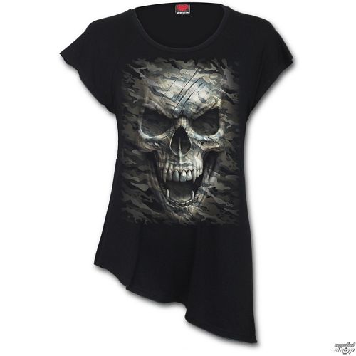 tričko dámske (tunika) SPIRAL - CAMO-SKULL - T141F752