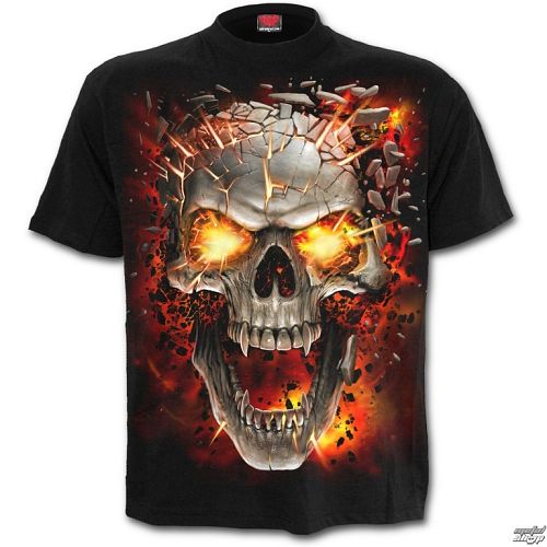 tričko detské SPIRAL - SKULL BLAST - Black - T152K101