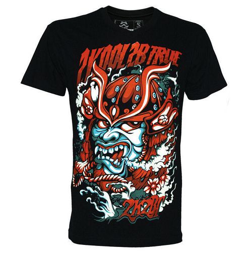 tričko pánske 2K2BT - Samuraj - Black - TS6990707KBT